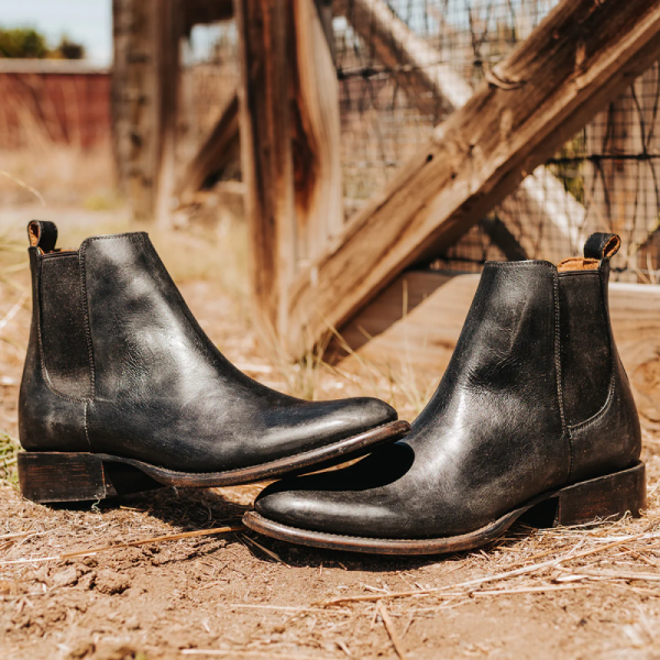 FREEBIRD | MEN'S PALMER-BLACK LEATHER - Click Image to Close