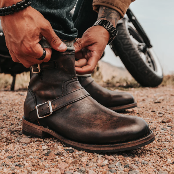 FREEBIRD | MEN'S RAILROAD-BLACK DISTRESSED
