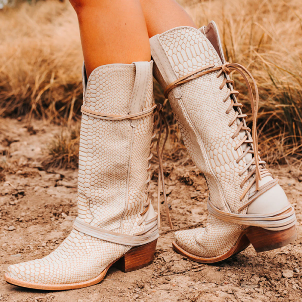 FREEBIRD | WOMEN'S WARDON-WHITE SNAKE