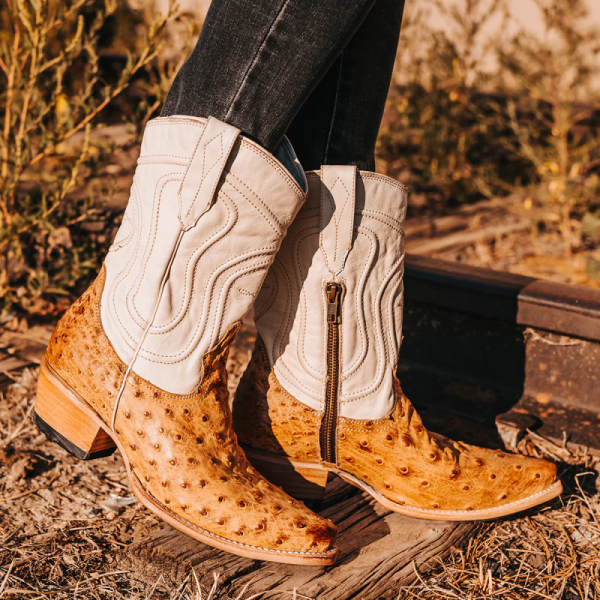 FREEBIRD | WOMEN'S WARRICK-TAN OSTRICH MULTI