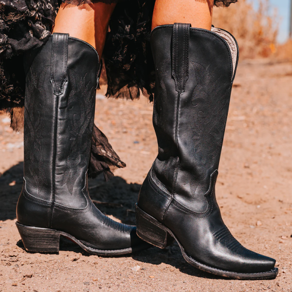 FREEBIRD | WOMEN'S WOODLAND-BLACK LEATHER